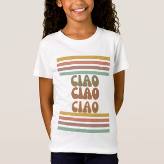 Camiseta Ciao | Hola Italiana En Tshirt De Tipografía Groov