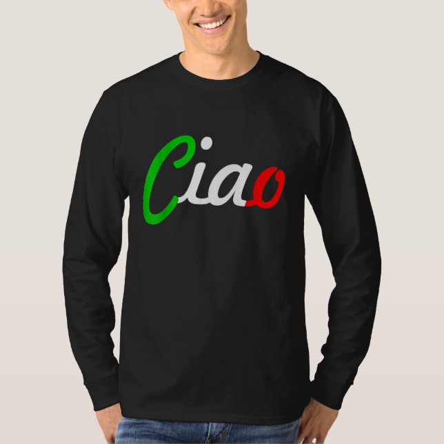 Camiseta Ciao Italian Greeting Italy Language Tee (Anverso)