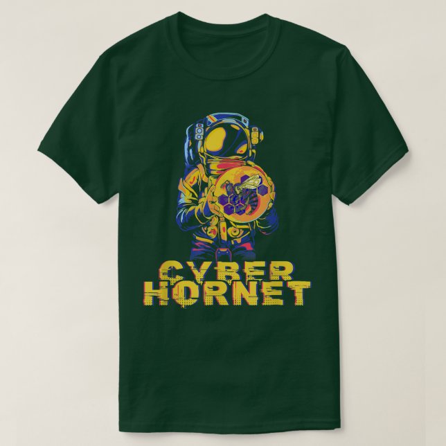 Camiseta Ciber Hornet Bee Bitcoin Cryptocurrency Hodl BTC A (Diseño del anverso)