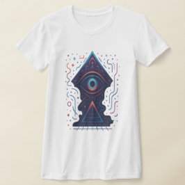 Camiseta Ciber Ojo - Diseño de Geometría del Portal Místico