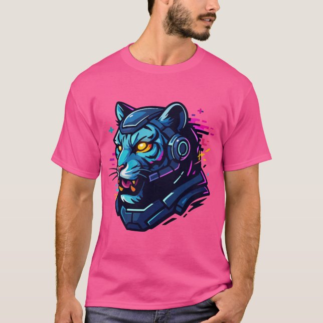 Camiseta Ciberanimales - Criaturas futuristas de la digital (Anverso)