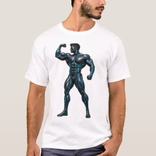 Camiseta Ciberconstrutor Corporal - Músculo de Neón Futuris