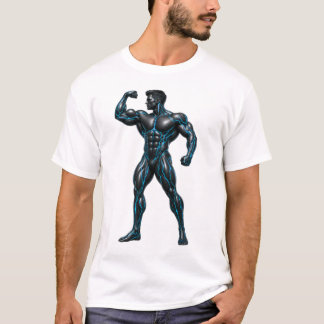 Camiseta Ciberconstrutor Corporal - Músculo de Neón Futuris