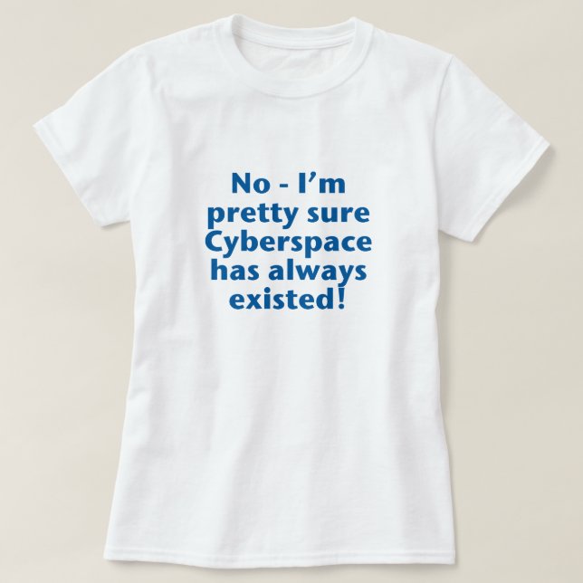 Camiseta Ciberespacio (Diseño del anverso)