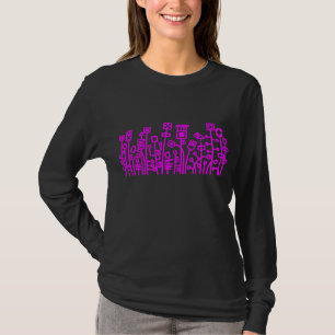 Camiseta Ciberjardín - Magenta en la oscuridad