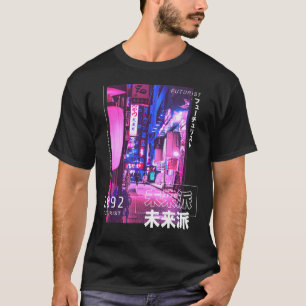 Camiseta Ciberpunes japoneses Tokyo Streetwear Estética Gra