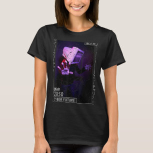 Camiseta Ciberpunk estético japonés de los años 90