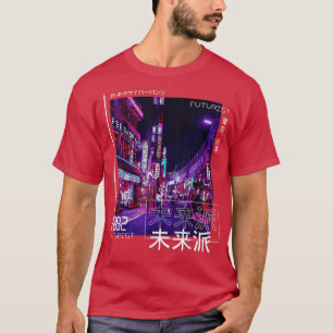 Camiseta Ciberpunk japonés Tokio Streetwear Estética japone