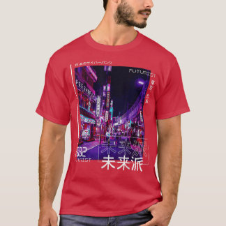 Camiseta Ciberpunk japonés Tokio Streetwear Estética japone