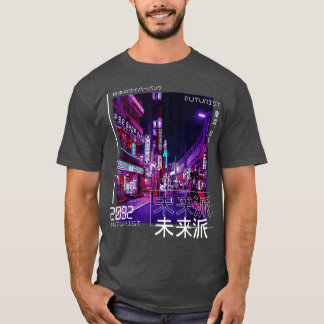 Camiseta Ciberpunk japonés Tokio Streetwear Estética japone