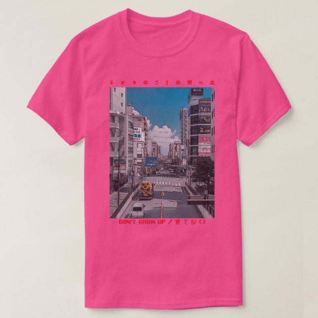 Camiseta Ciberpunk japonés Tokio Streetwear Estética japone (Diseño del anverso)