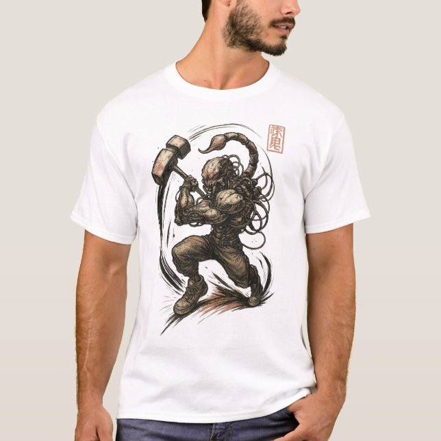 Camiseta Ciberpunk Scorpion (Anverso)