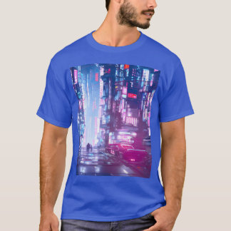 Camiseta Ciberpunk Vaporwave Anime Japón Ciber synthwave am