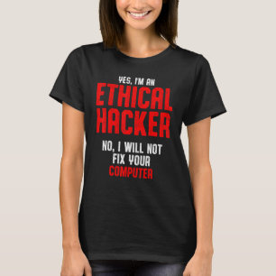 Camiseta Ciberseguridad ética del hacker It Pen Tester 2