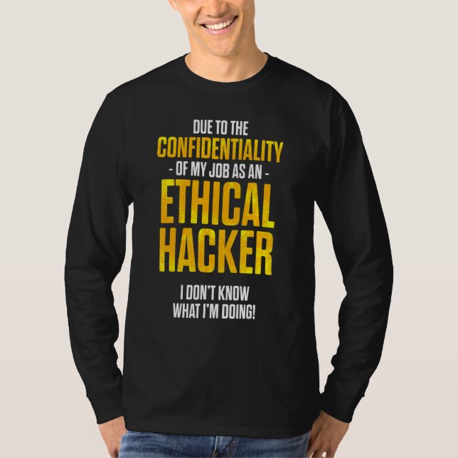 Camiseta Ciberseguridad ética del hacker It Pen Tester 21 (Anverso)
