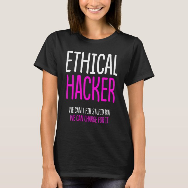 Camiseta Ciberseguridad ética del hacker It Pen Tester 3 (Anverso)
