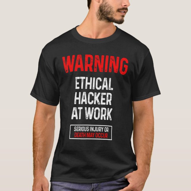 Camiseta Ciberseguridad ética del hacker It Pen Tester 3 (Anverso)