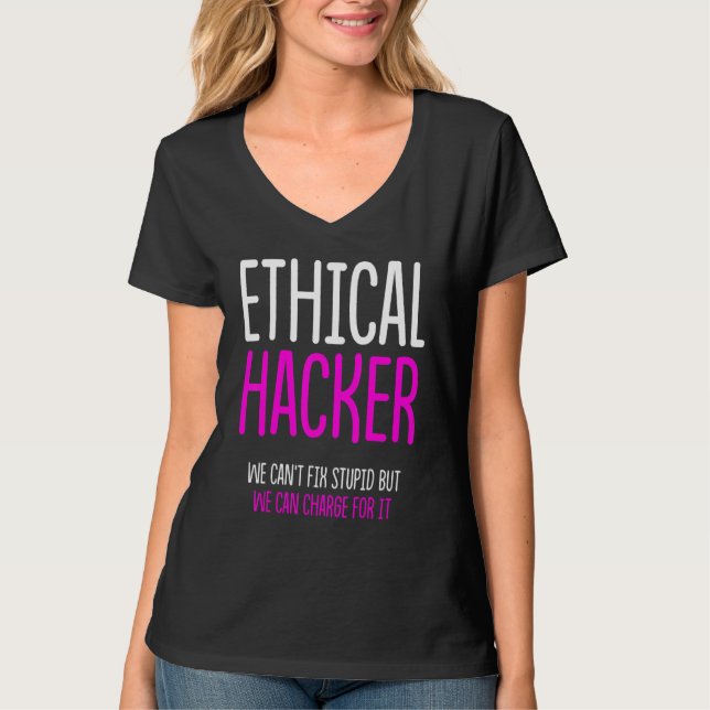 Camiseta Ciberseguridad ética del hacker It Pen Tester 3 (Anverso)