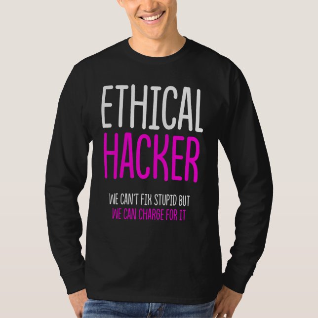 Camiseta Ciberseguridad ética del hacker It Pen Tester 3 (Anverso)