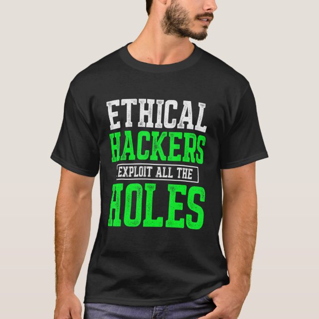 Camiseta Ciberseguridad ética del hacker It Pen Tester 7 (Anverso)