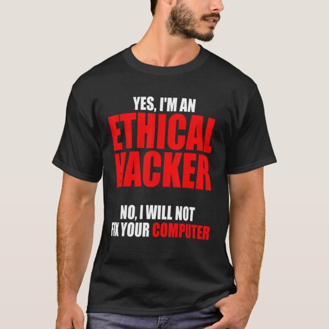 Camiseta Ciberseguridad ética Hacker It Pen Tester 20 (Anverso)