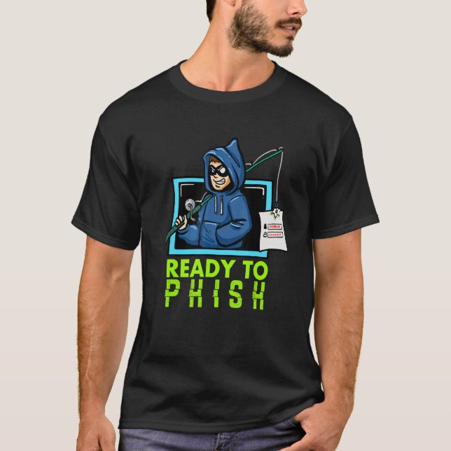 Camiseta Ciberseguridad Informática Hackeando Listo Para El (Anverso)