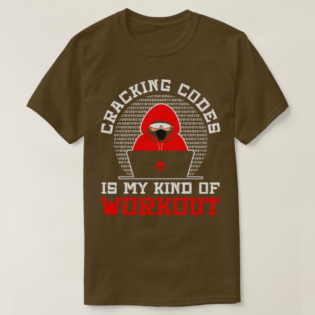 Camiseta Ciberseguridad Profesional Hacker Cracking Code C (Diseño del anverso)