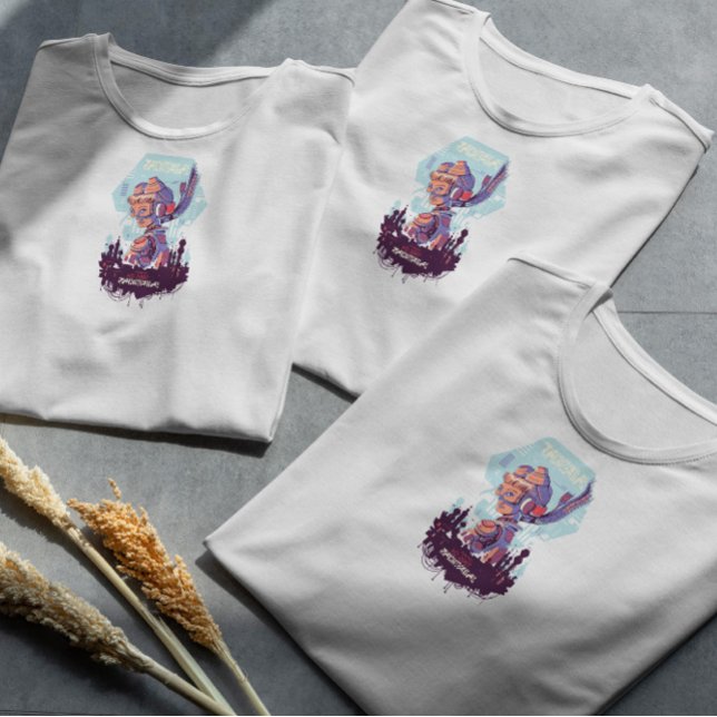 Camiseta Ciberurano futurista Chica (Subido por el creador)