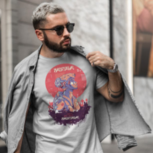 Camiseta Ciberurbano de ciencia ficción de punk