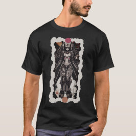Camiseta ciborg robot girl retro vintage anime 80s