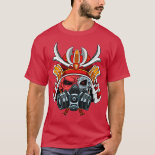 Camiseta Ciborg Samurai Guerrero Bushido Ciber Estética