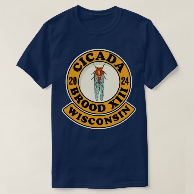 Camiseta Cicada Brood XIII Wisconsin (Diseño del anverso)