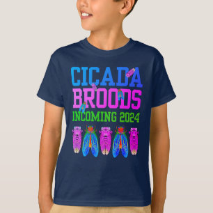Camiseta CICADA BROODS INGRESANDO A 2024 NIÑOS divertidos