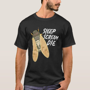 Camiseta Cicada Gripe de Sueño Grito Mortal Entomólogo Natu