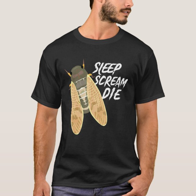 Camiseta Cicada Gripe de Sueño Grito Mortal Entomólogo Natu (Anverso)