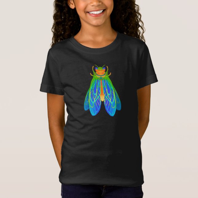 Camiseta Cicada Ilustracion Colorfull, Cicada Shirt 2024 I (Anverso)