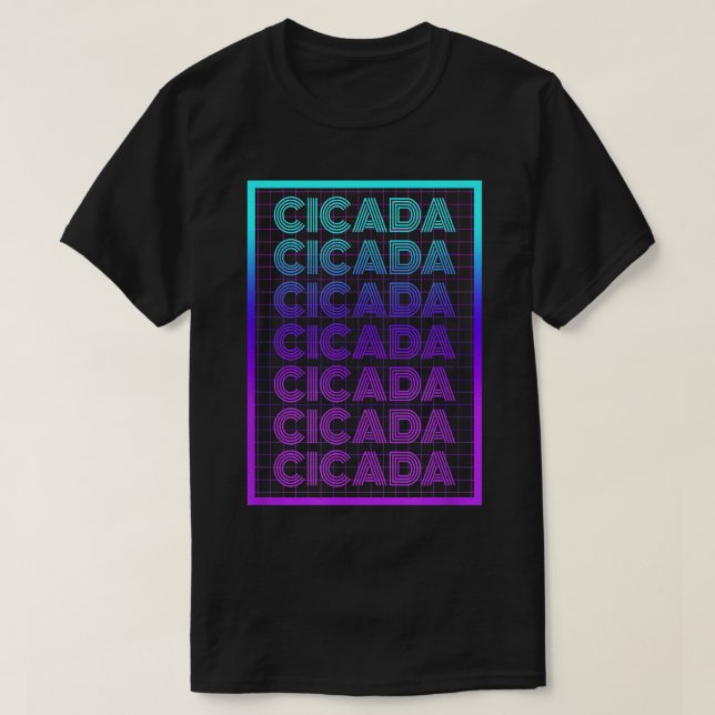Camiseta Cicada Insect 70 Retro Cicada (Diseño del anverso)