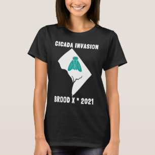 Camiseta Cicada Invasion Brood X 2021 Washington DC State O