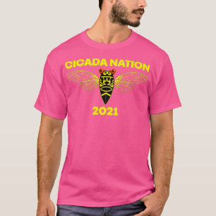 Camiseta Cicada Nation 2021 Brood X Swarm Locust de 17 años