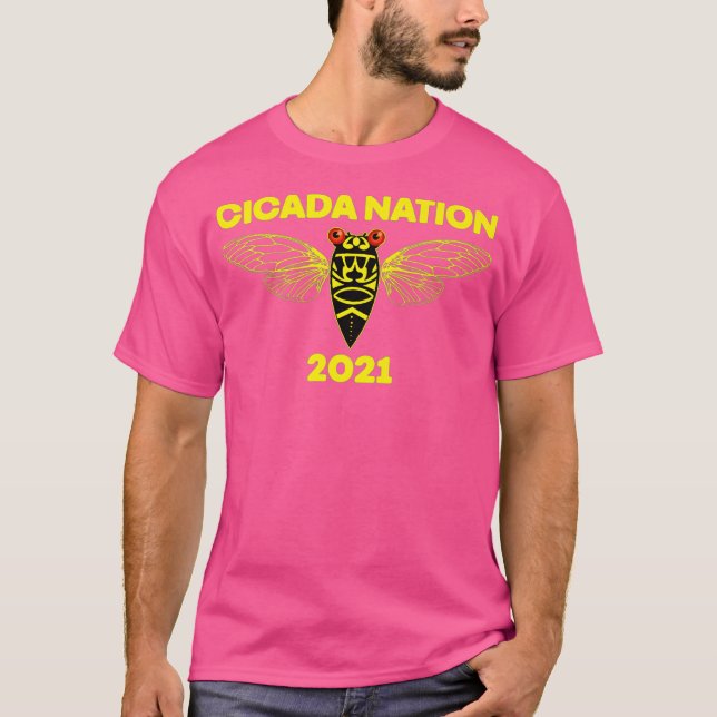 Camiseta Cicada Nation 2021 Brood X Swarm Locust de 17 años (Anverso)