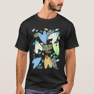 Camiseta Cicada Pastel Sale De La Naturaleza De Los Insecto