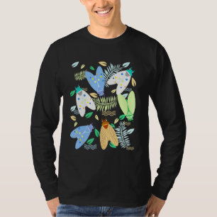 Camiseta Cicada Pastel Sale De La Naturaleza De Los Insecto