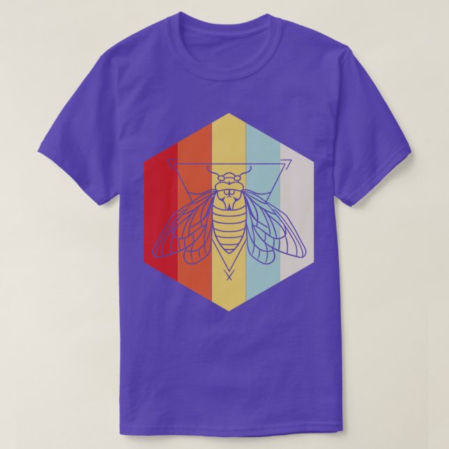 Camiseta Cicada retro (Diseño del anverso)