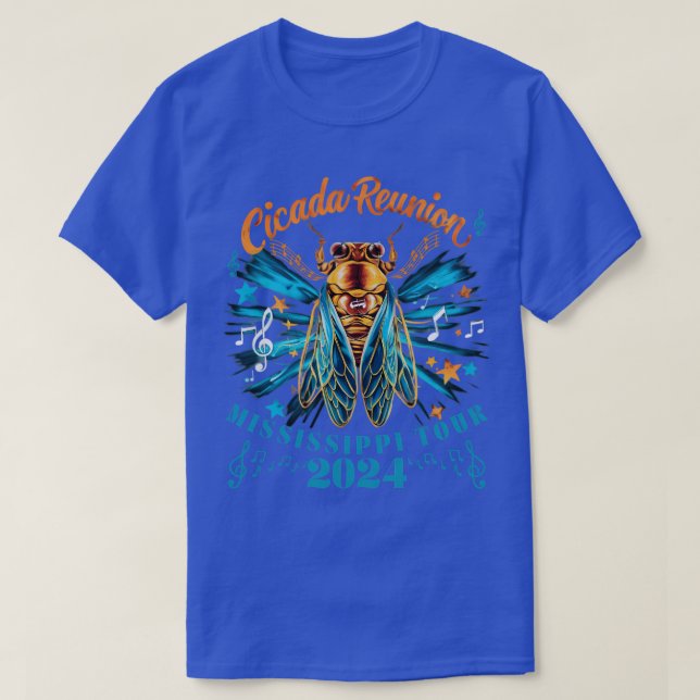 Camiseta Cicada Reunion Mississippi Tour 2024 Entomólogo (Diseño del anverso)