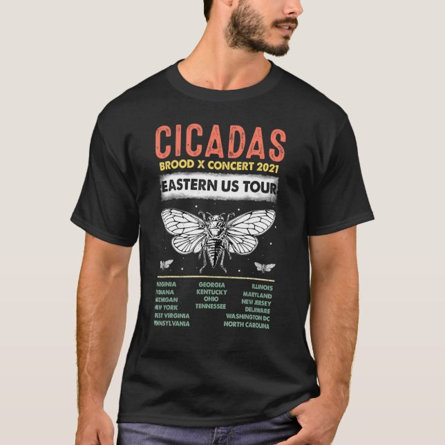 Camiseta Cicada Summer Brood X Magicicada 2021 Estados Unid (Anverso)
