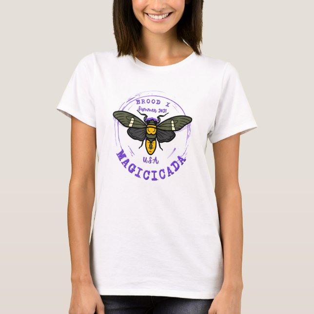 Camiseta Cicada Summer Brood X Magicicada 2021 Usa Bug Inse (Anverso)
