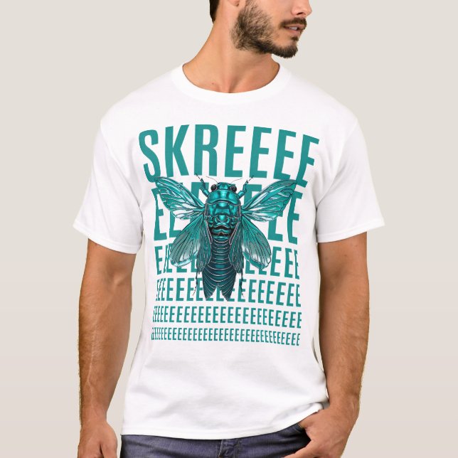 Camiseta Cicada We Scream 2024 Entomology Funny Cicada Bug (Anverso)