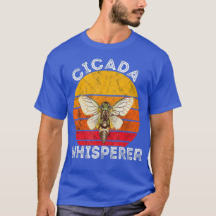 Camiseta Cicada Whisperer Brood Insectos Retro Sunset Swarm