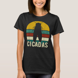 Camiseta Cicadas Funny Insectos Lover Retro Vintage Cicada