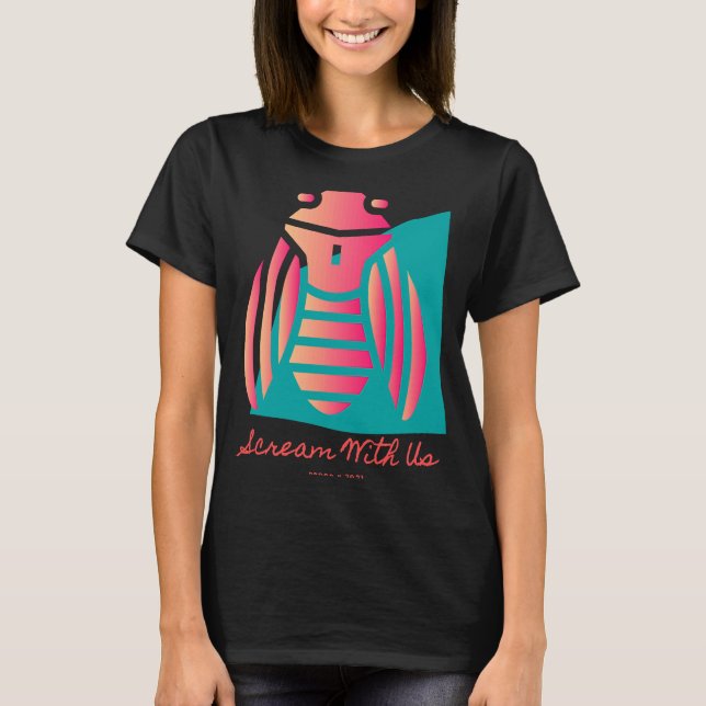 Camiseta Cicadas Grito De Brood X Con Us 2021 Bug (Anverso)